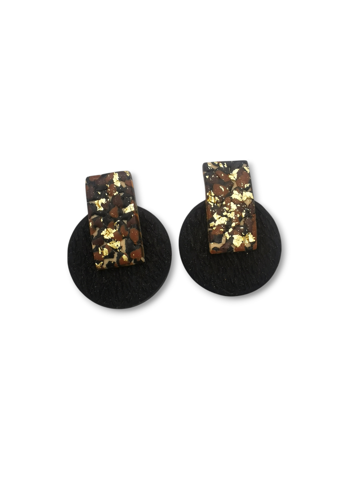 Golden Ember Stud Earrings