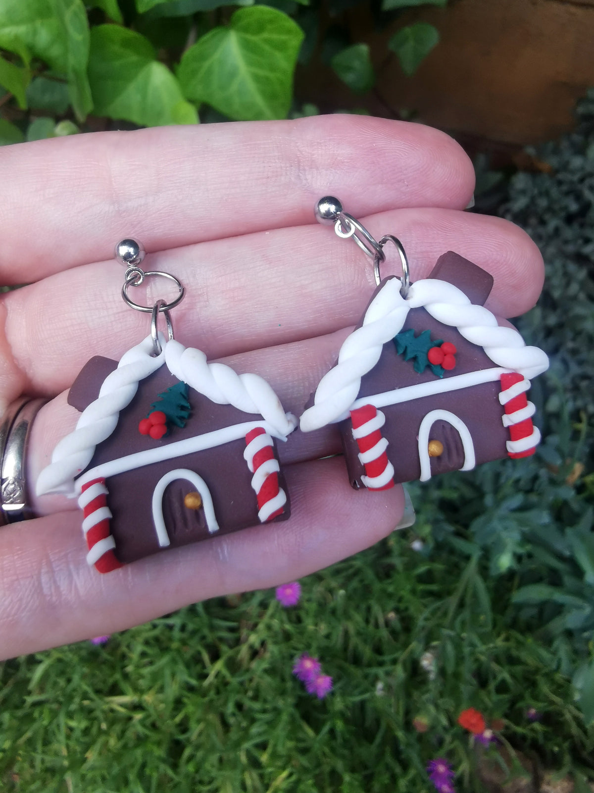 Gingerbread House Earrings