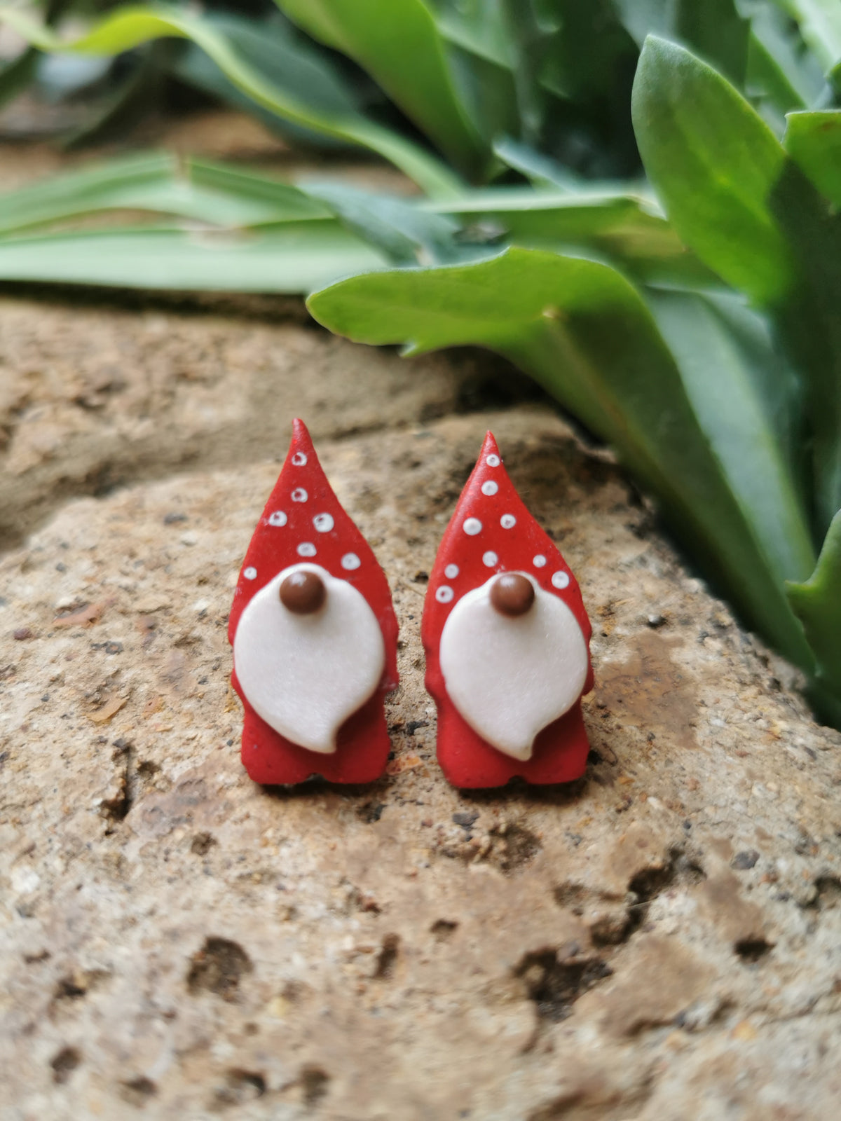 Christmas Gnome Stud Earrings