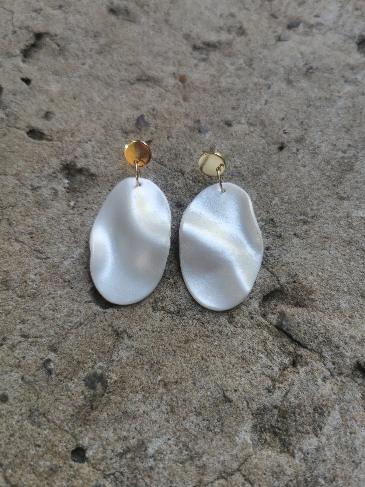 Pearl Wave Earrings