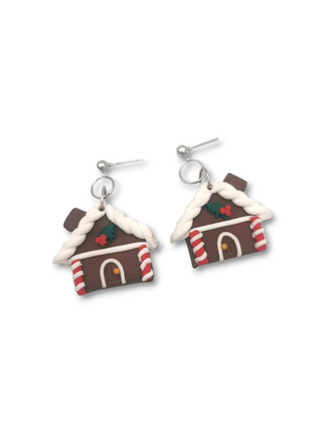 Gingerbread House Earrings